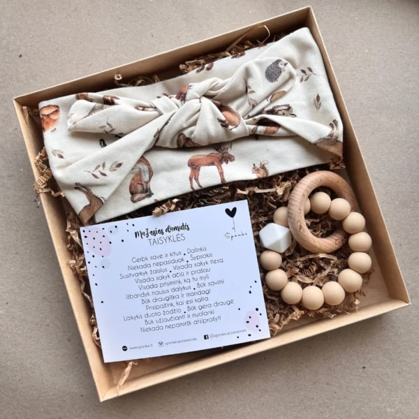 Silikoninis kramtukas ir čiulptuko laikiklis