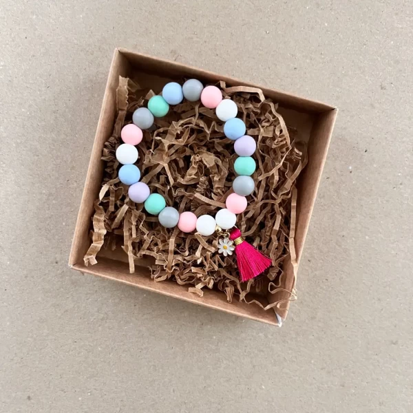 Karoliuku apyrankė mergaitei - dovana mergaitei - aksesuarai mergaitėms