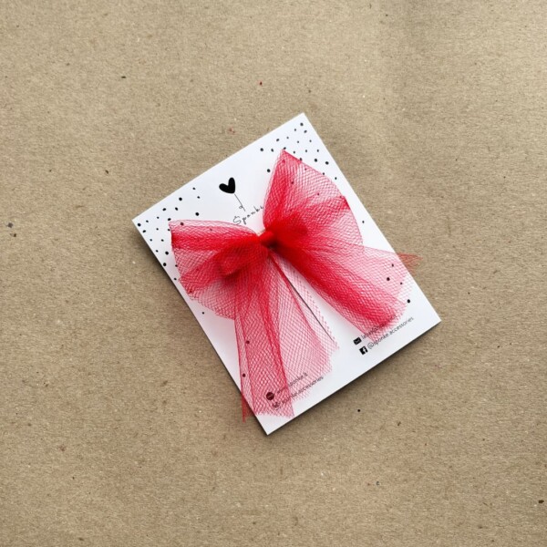 Tiulio bantukas segtukas raudonas į plaukus