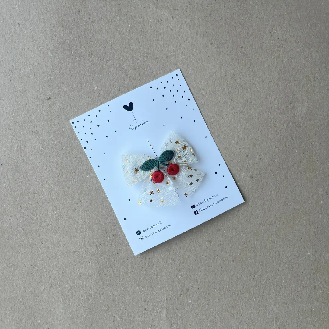 segtukas mergaitėms tiulio bantukas su vyšniomis