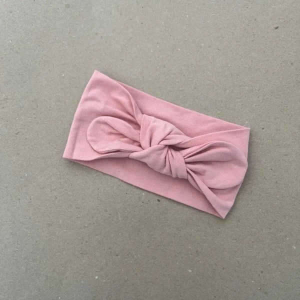 Plati galvos juosta mergaitei sodrios persiko spalvos su bantuku