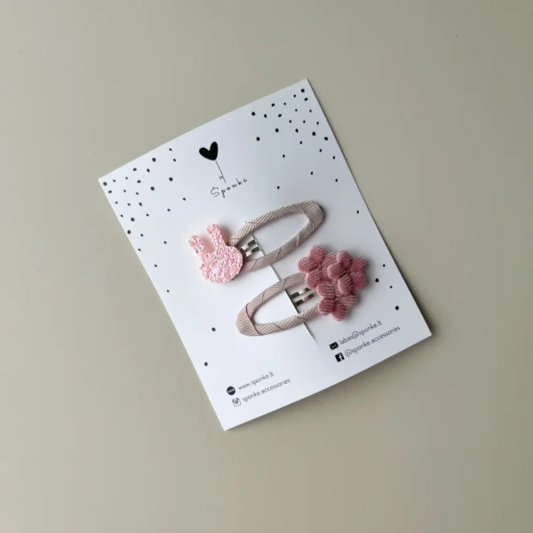 segtukai mergaitėms kiškutis gėlytė snap užsegimas